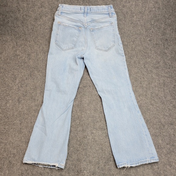 Abercrombie Fitch Jeans Womens 27/4 Blue Ultra High Rise The Kick Flare Y2K - Picture 3 of 14